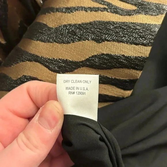 NWT PRABAL GURUNG Printed Jacquard Mini Dress In Animal - Picture 10 of 11